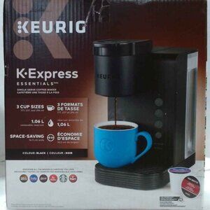 Keurig K-Express Essentials K25 3-Cup Single Serve Coffee Maker Black